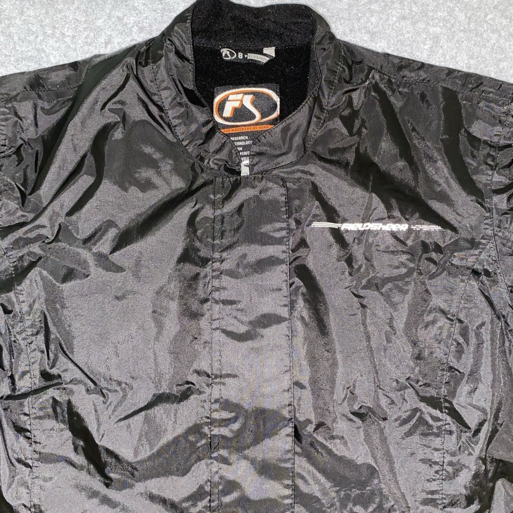 Fieldsheer FS Motorcycle Riding Jacket Women's 8 Black Poly‎ Windbreaker Lined - Picture 3 of 16